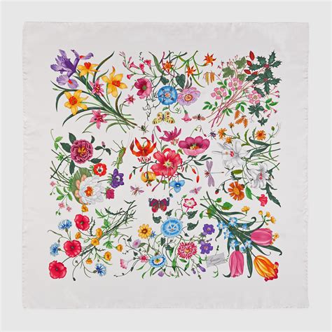 foulard gucci flora vintage|flora print gucci.